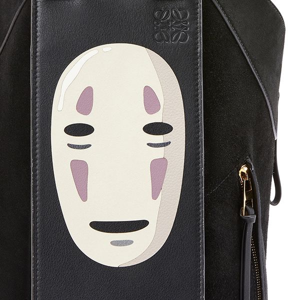 完売必至!ロエベ×千と千尋の神隠し 偽物 カオナシ ハンモック トートバッグ (クラシックカーフ&スエード)A538H02X14